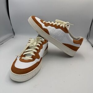 P448 Sneakers Men's White/ Sunset Suede Trim Size 43